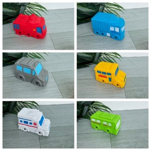 Children's Educational Teaching Aids Car Model Fire Truck Ambulance Police Car Baby Bath Play Water Spray Pinch Toy