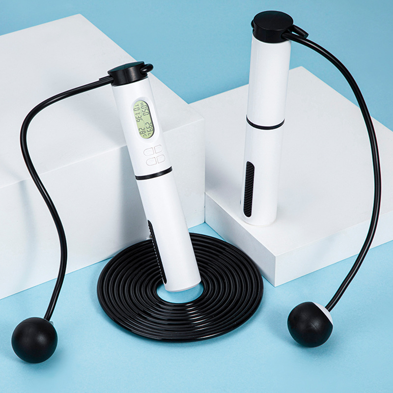 Cuerda de saltar sin cuerda que lleva el peso de silencio saltar cuerda de saltar examen de entrada de la escuela secundaria superior saltar la cuerda traje conteo electrónico saltar la cuerda bolsa de almacenamiento de regalo