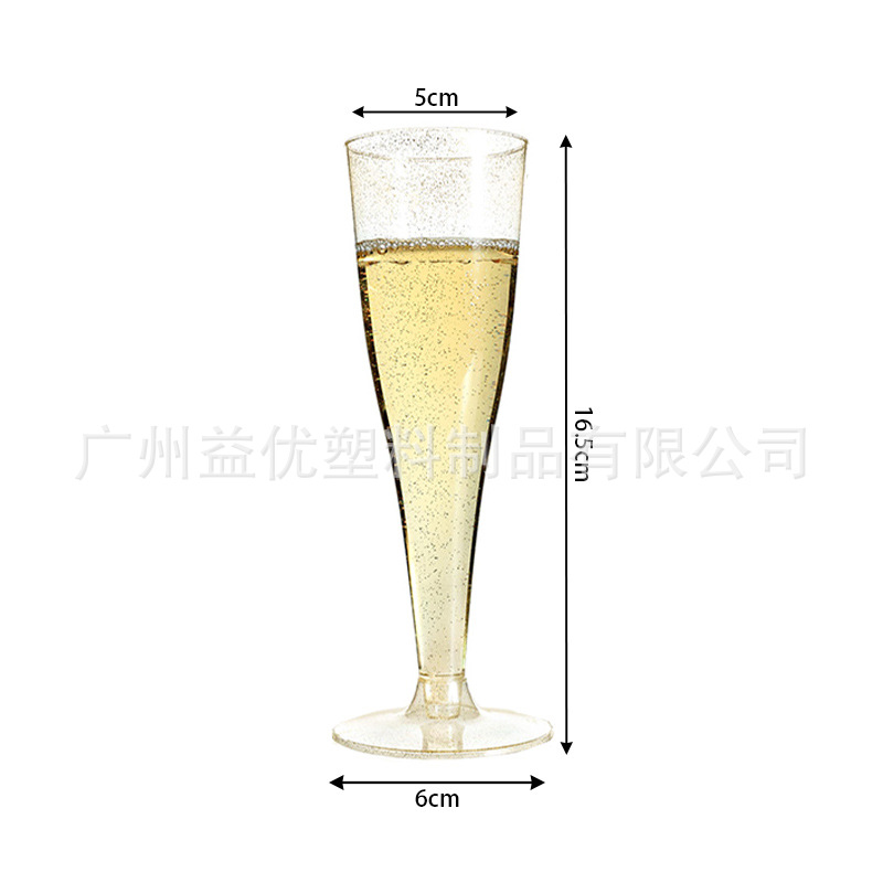 Copa de Champaña Desechable de Plástico Transparente Desmontable para Fiestas image 19