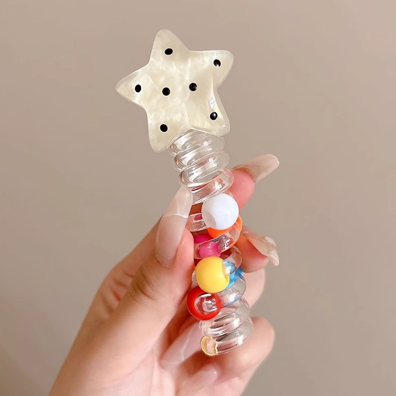 Gradiente de color gelatina línea telefónica cabello anillo cabeza cuerda para mujeres 2025 nueva banda de goma de cola de caballo alta toque de sombrero sin rastro temperamento