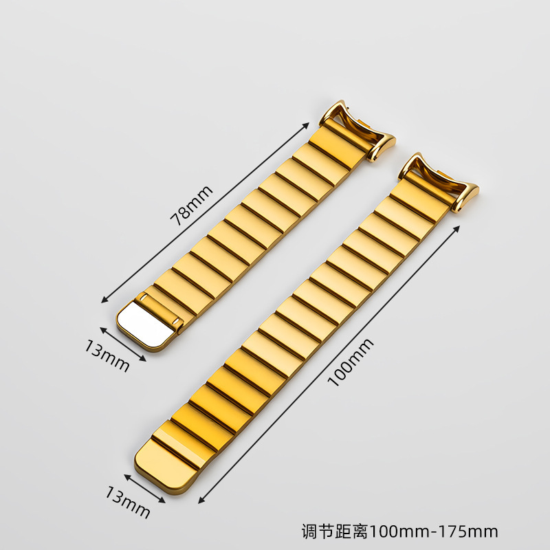 小米手环钢表带批发适用8/9pro10一珠磁吸扣手表带xiaomi8/9NFC版|undefined