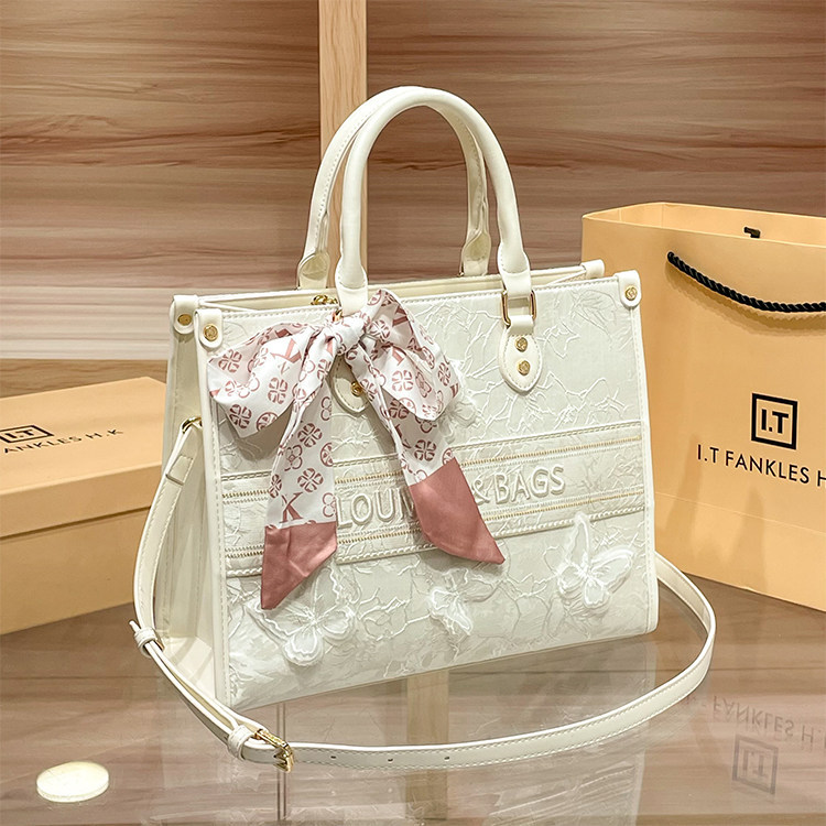 Túi tote da nữ đi làm dung tích lớn xách tay đeo vai — khác chi tiết 21