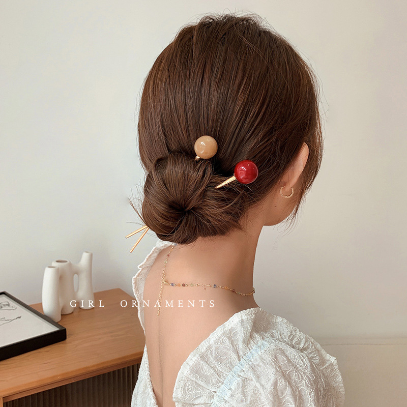 Elegante Metall Haarnadel Für Den Dutt Für Den Alltag_voghion.com