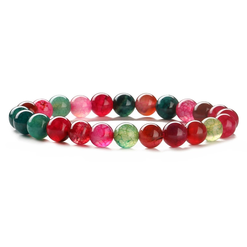 Agate бусирован bracelet? - need translation: Агатовая бусы браслет, 8 мм круглые бусины, европейский стиль, легковесный оптовый аксессуар