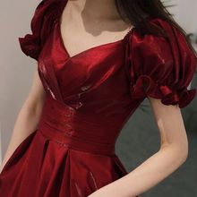 敬酒服新娘2023新款结婚订婚礼服女宴会礼服裙长款优雅气质连衣裙