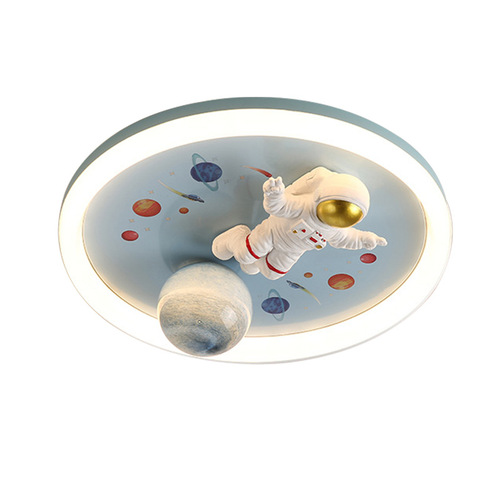 Children's room full spectrum eye protection lamp astronaut boy's room creative cartoon lunar astronaut bedroom ceiling lamp