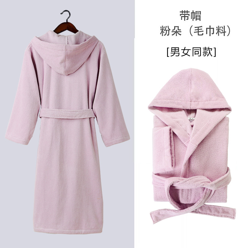 ZX YINGFU SHI 순면 목욕 가운 여성 성인 4 계절 새 남자 수영 흡수 모자 목욕 타월 헤어 시트 착용