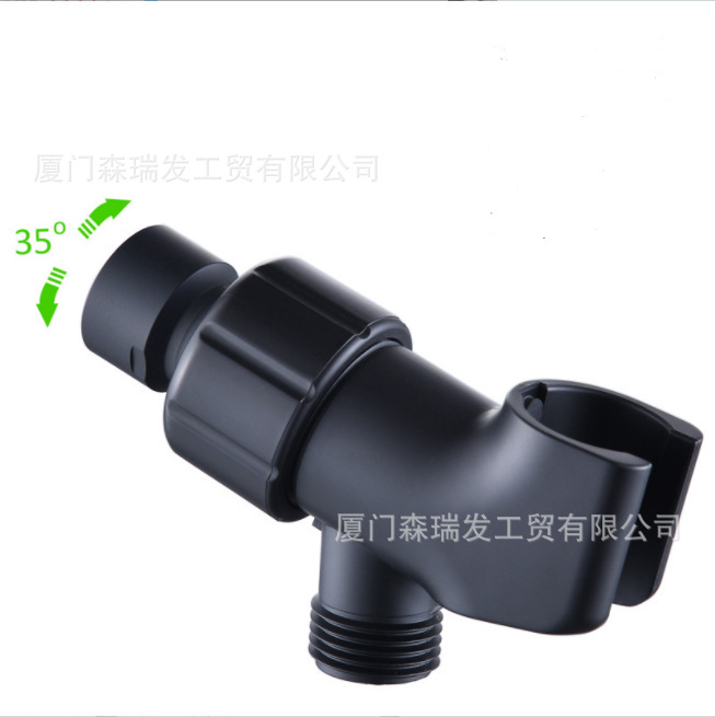 soporte de fijación ajustable de cabeza de ducha de mano con cabeza de bola giratoria adaptador de brazo de ducha galvanizado soporte de ducha