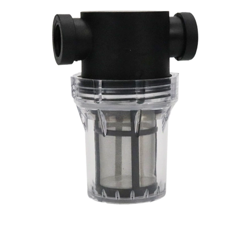 4 точки внутренней резьбы пластиковый фильтр прозрачный водопроводный трубопровод передний аквакультура сад подметальный насос большой поток