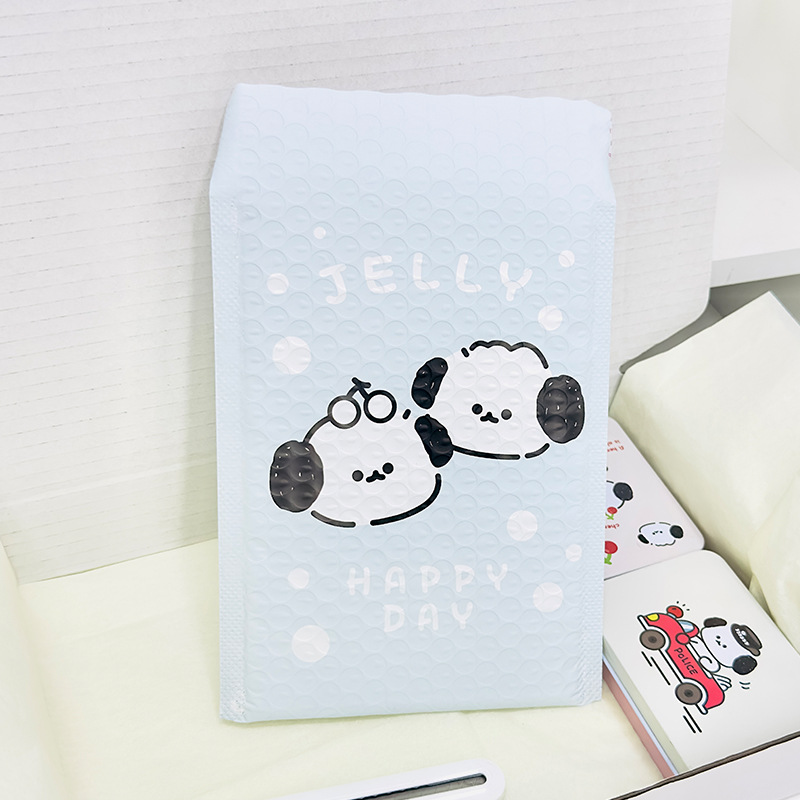 INS estilo lindo azul chica jalea perro expreso bolsa sobre bolsa de ropa bolsa de embalaje bolsa de burbuja a prueba de golpes