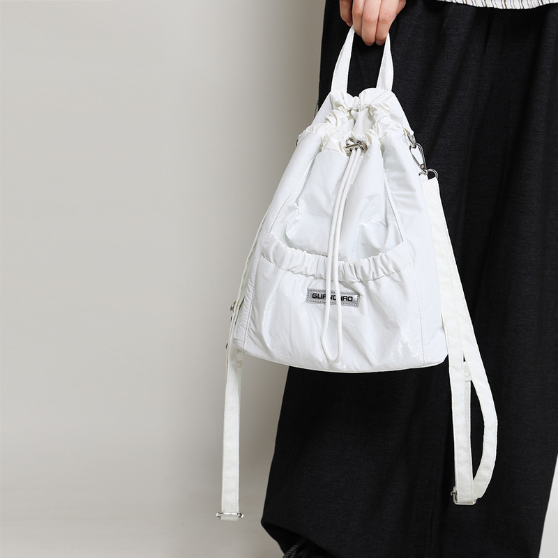 2026 White Bag Korean Style Small Backpack Multifunctional Crossbody Bag Wholesale Special Sale Spring Outing Scene Keywords 2026 White Bag Korean Style Small Backpack Multifunctional Crossbody Bag Wholesale Special Sale Spring Outing Scene Keywords