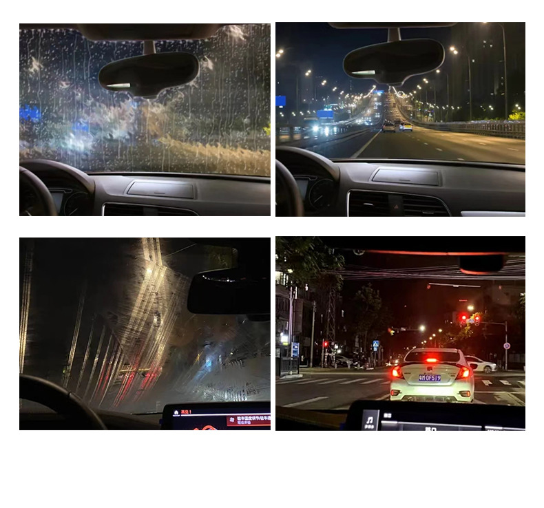 Rabbit Shadow Oil Film Cleaner Front Windshield Rearview Mirror Oil Film Foam Spray Cleaner Removal Oil Film Artifact
