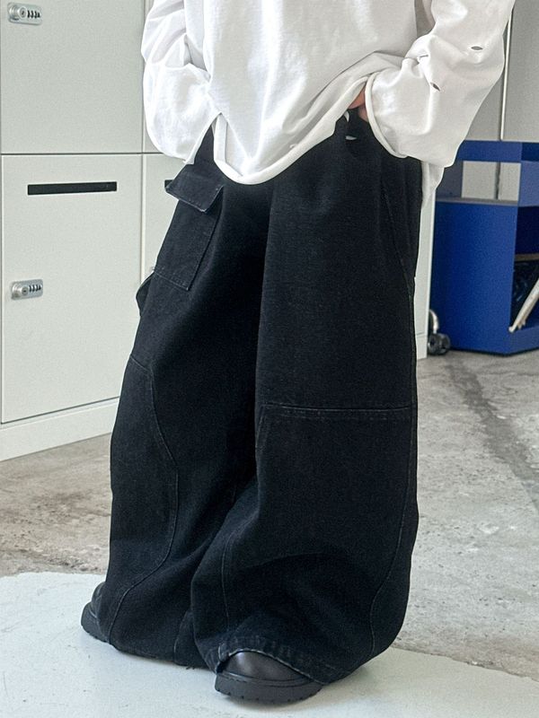 男童秋款牛仔裤工装裤2025春秋新款宽松美式儿童裤子中小童长裤潮|undefined