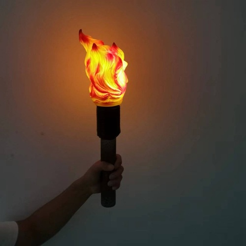 Torch light props, torch, fire torch, simulation, electronic, Minecraft, handheld light, stage opening, flame light