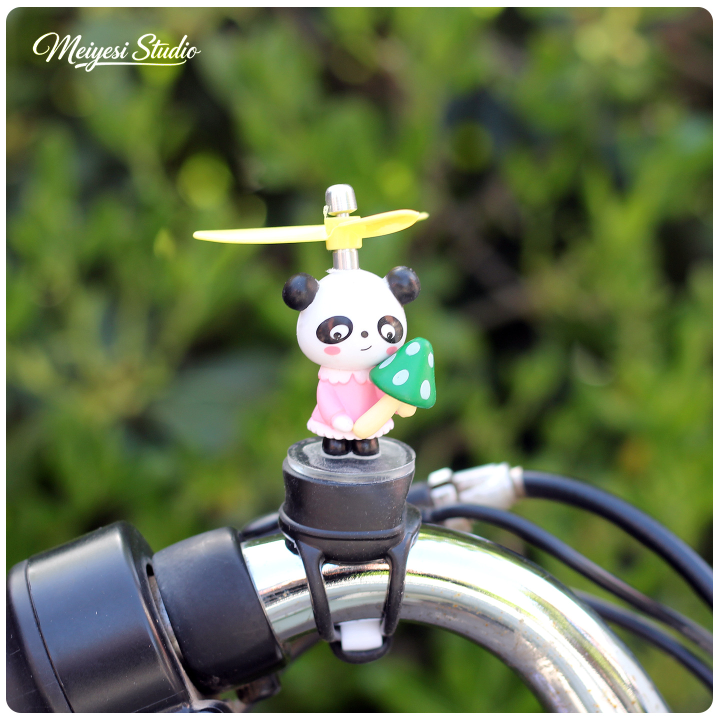 Cariñosa muñeca de dibujos animados accesorios de decoración de automóviles eléctricos accesorios de motocicleta de batería de bicicleta manija de decoración