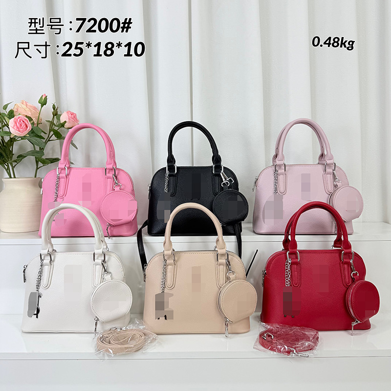 Handheld shell bag for women, foreign trade Korean light luxury shoulder bag, crossbody bag, super popular handbag, bowling bag