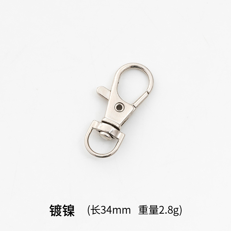 Aleación de zinc 3G perro hebilla de metal llavero accesorios DIY hardware joyería bolso de cuero giratorio gancho hebilla de la boca de los pescados hebilla image 15