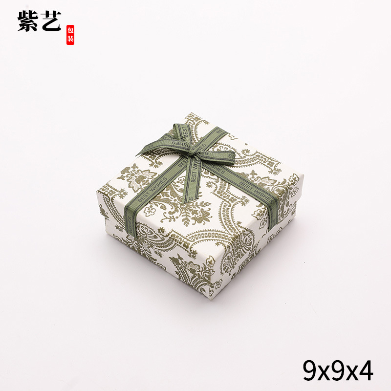 Caja de embalaje de joyería púrpura suave Caja de anillo púrpura lavanda Caja de collar de cubierta del cielo y la tierra Caja de regalo de almacenamiento de joyería