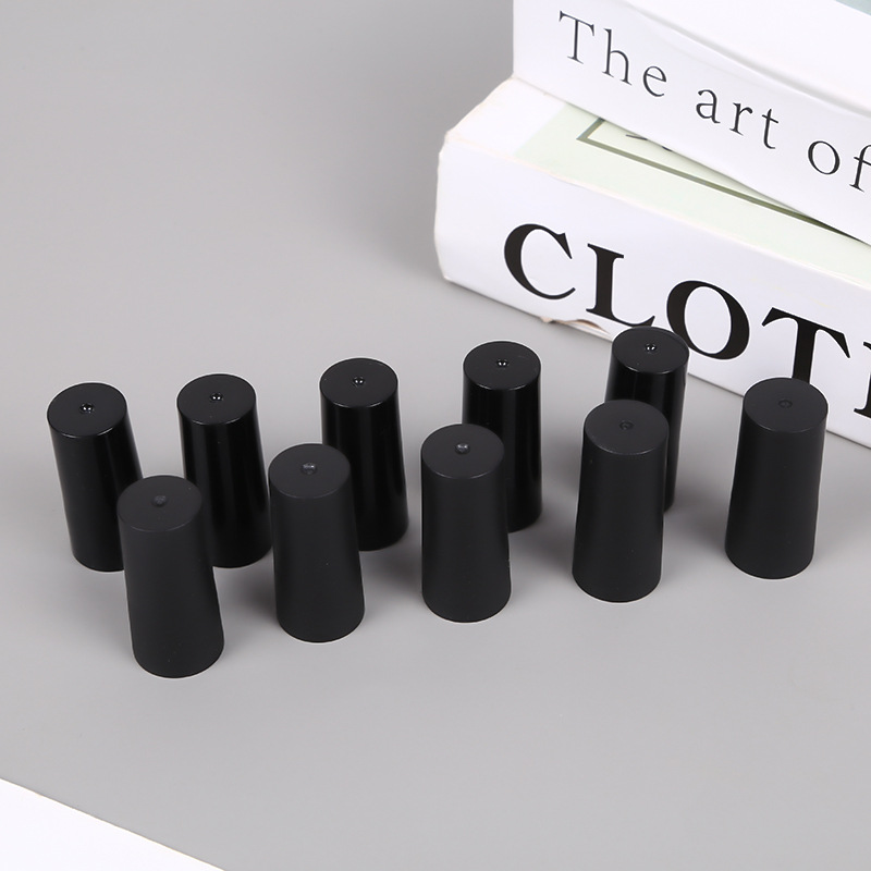 塑料指甲油甲油胶瓶磨砂盖亮黑盖93a盖厂家批发环保密封螺旋盖