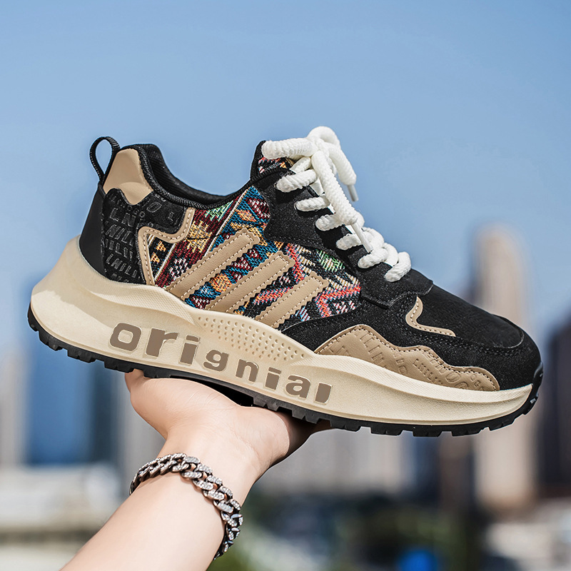 Zapatos de hombre de estación europea transfronteriza 2026 nueva primavera versátil con suela gruesa juvenil casual Gump zapatos deportivos de moda