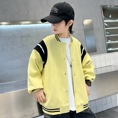 男児野球服コート2025新作春カジュアル洋風ファッションジャケット上着中大童男の子春秋