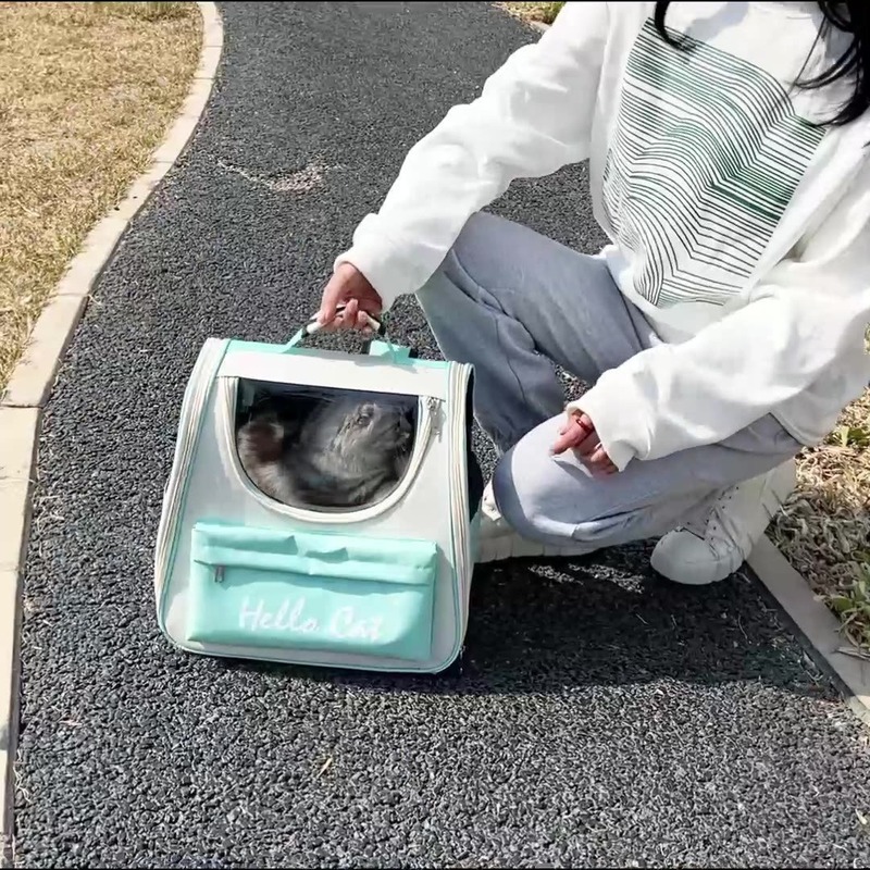 メーカー卸売猫バッグペットバッグペットバックパック猫旅行ポータブル通気性ペットバックパック|undefined