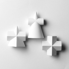 YiMing Simulation Plaster Geometric Refrigerator Magnets, Resin 3D Stereo Magnetic Stickers, Customizable & Creative Designs