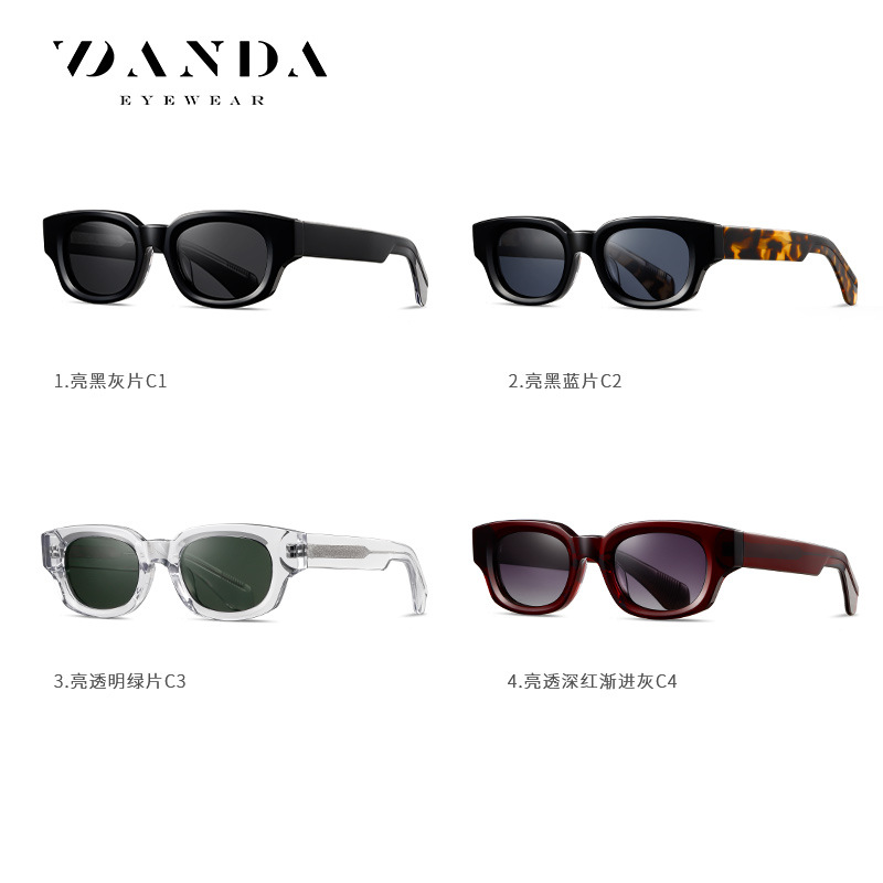 Nuevas gafas de sol polarizadas S32127 Gafas de sol de tablero de tiro callejero al aire libre de moda Gafas de sol para hombres y mujeres con el mismo estilo