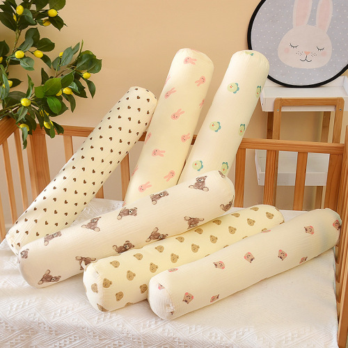 ins new cylindrical pillow baby side lying anti-vomiting baby long cushion children anti-collision fence pillow