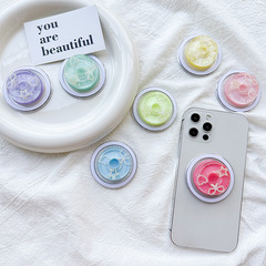 新款磁吸手機氣囊支架ins風愛心蝴蝶結五角星甜甜圈可伸縮支撐架