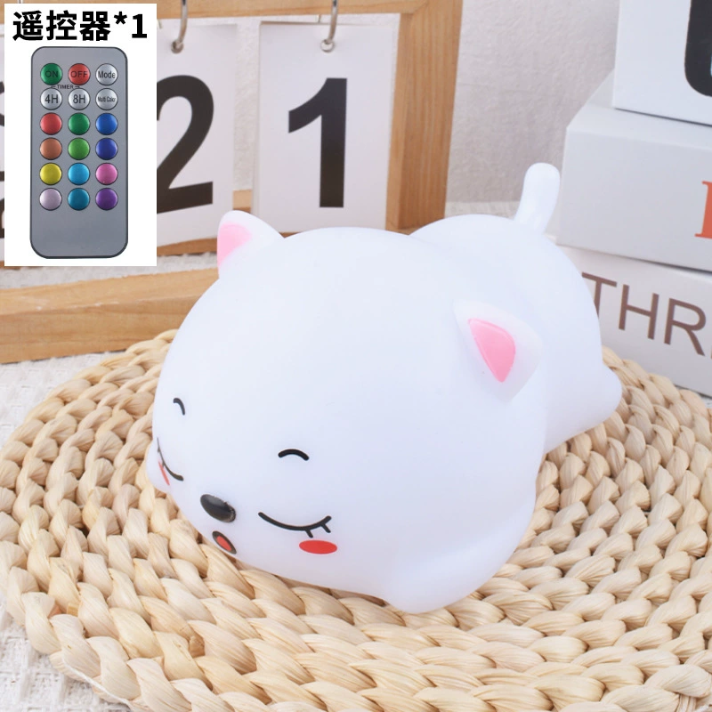 Мультяшный ночник для спальни, игрушка для кормления грудью, кот, антистресс