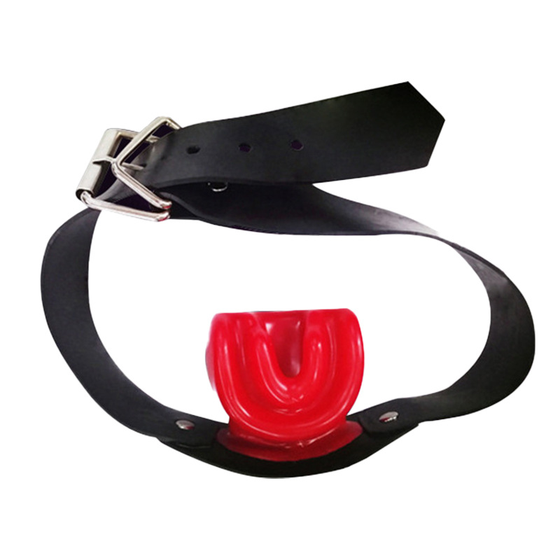 厂家供应乳胶牙套口塞带皮带牙套束缚sm情趣另类玩具成人用品批发