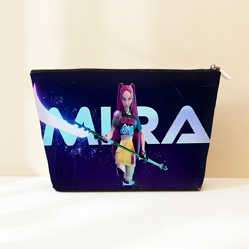 Explosión transfronteriza PU cuero caza de brujas bolsa de almacenamiento impermeable bolsa de maquillaje portátil bolsa de almacenamiento con cremallera bolsa pequeña