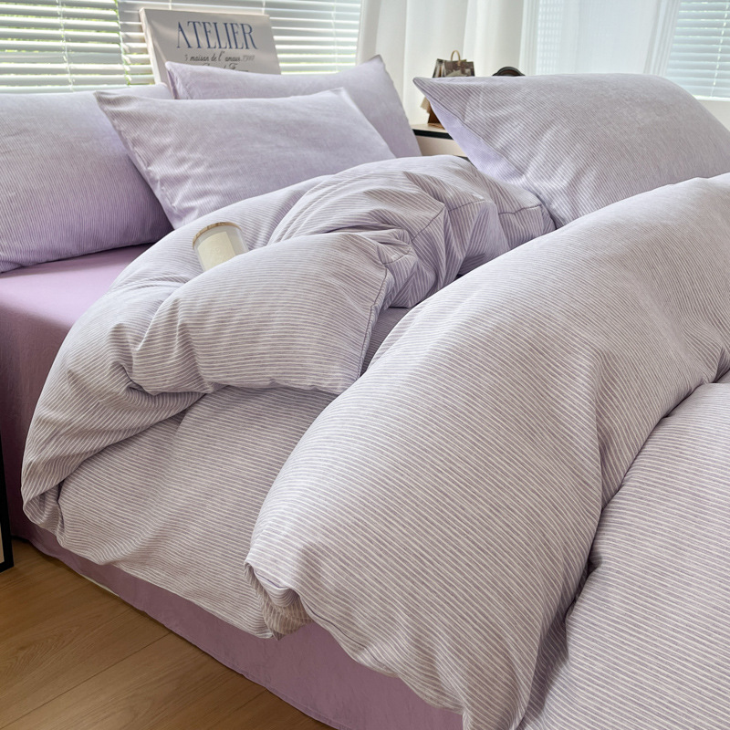 Madre y bebé clase A cama de cuatro piezas de algodón puro desnudo dormir cation engrosado sábanas de cama dormitorio Kasa tres 4 piezas de cama