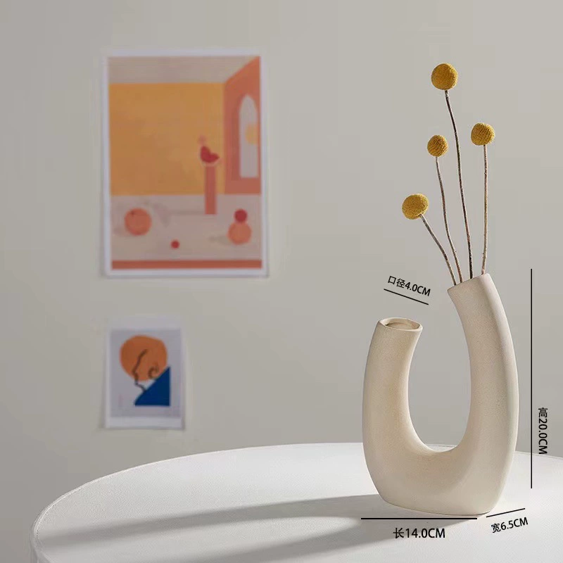 Ceramic fresh modern white decorations for living room, home decor