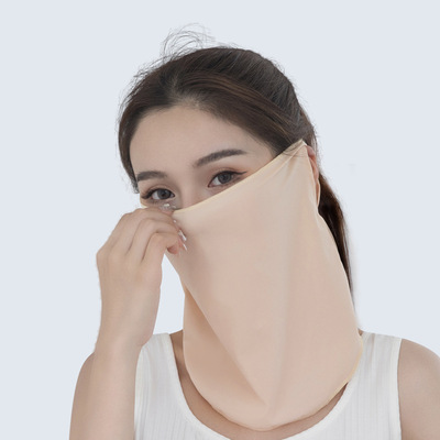Sunscreen face shield Borneol Lug type men and women currency ultraviolet-proof ventilation cool and refreshing Riding face shield visor