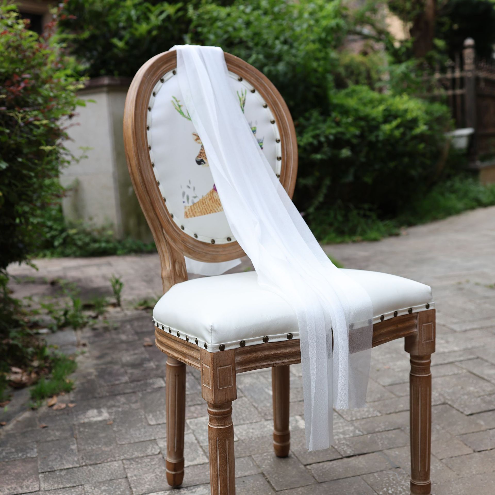 Cortina de belleza cortina arco de boda césped decoración al aire libre tabla bandera cortina cortina chiffon