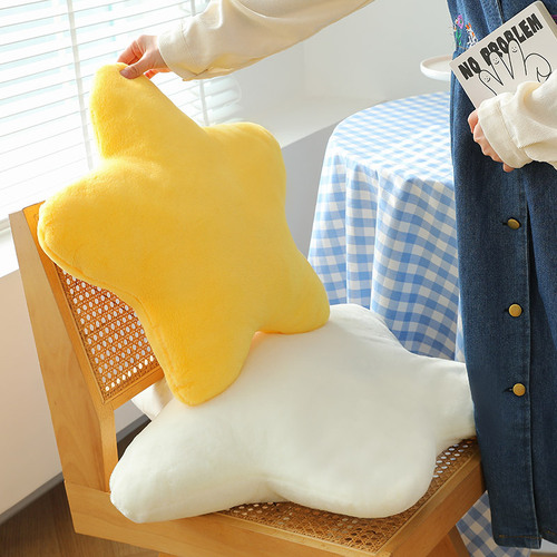 ins Nordic little star pillow super soft cute plush toy sleeping pillow soft girl gift girl heart cream color