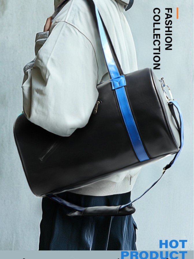 design matte polyurethane shoulder bag for traveling