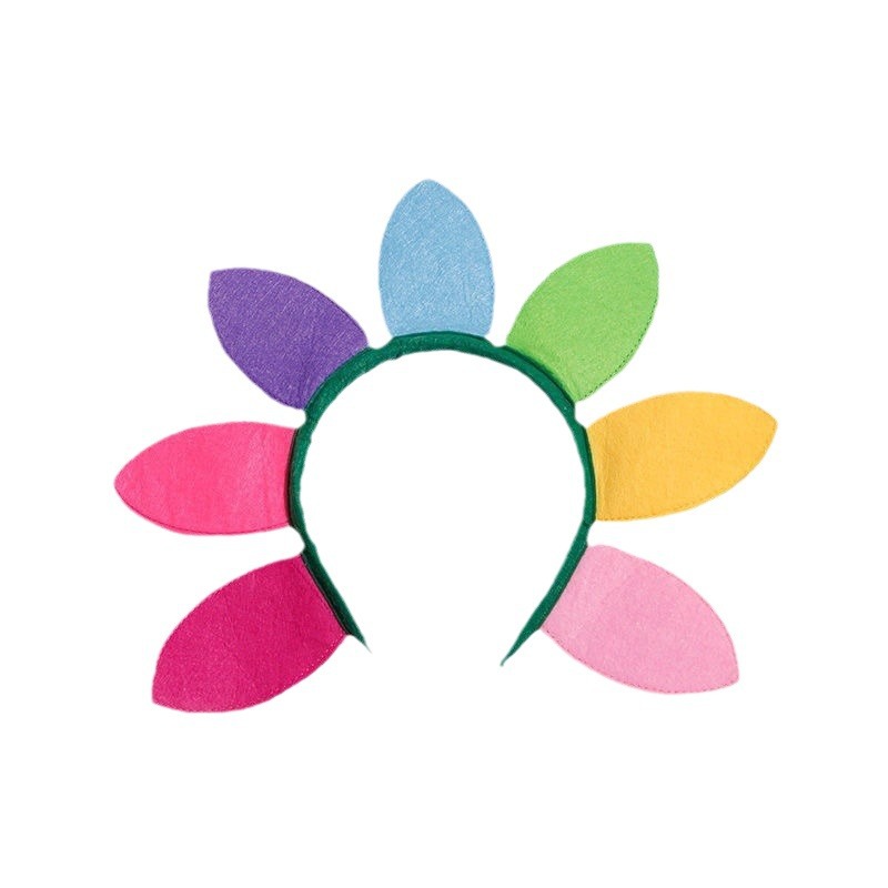 Diadema de tela con diseño de girasol, para el Día de San Valentín, fiestas, conciertos, adultos, niños y bebés