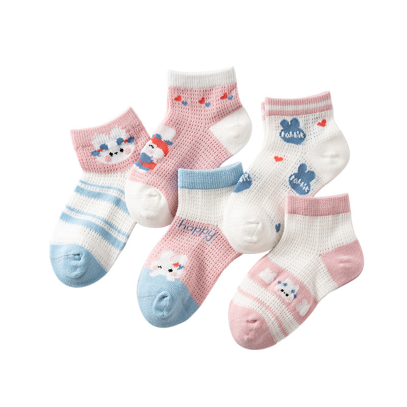 Children's socks spring and summer New Baby Boat socks boys socks girls baby socks summer thin socks mesh socks