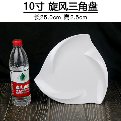 Platos de melamina blancos gruesos cuadrados, para comidas y aperitivos – vajilla de plástico, venta al por mayor.