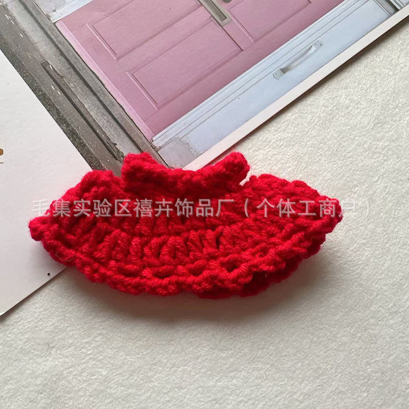 卡通公仔掌门狗裙子衣服换装毛线钩织毛衣DIY手作辅料配件饰品裙|undefined