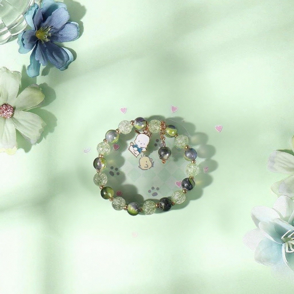 Watermelon beads-scared of dogs (bag)