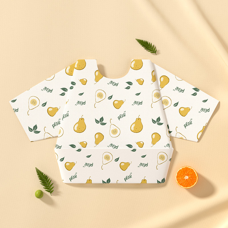 Baby overcoat desechable para niños comidas baundero para bebés bolsas de alimentos suplementarios impermeables delantal anti-dopaje otoño invierno