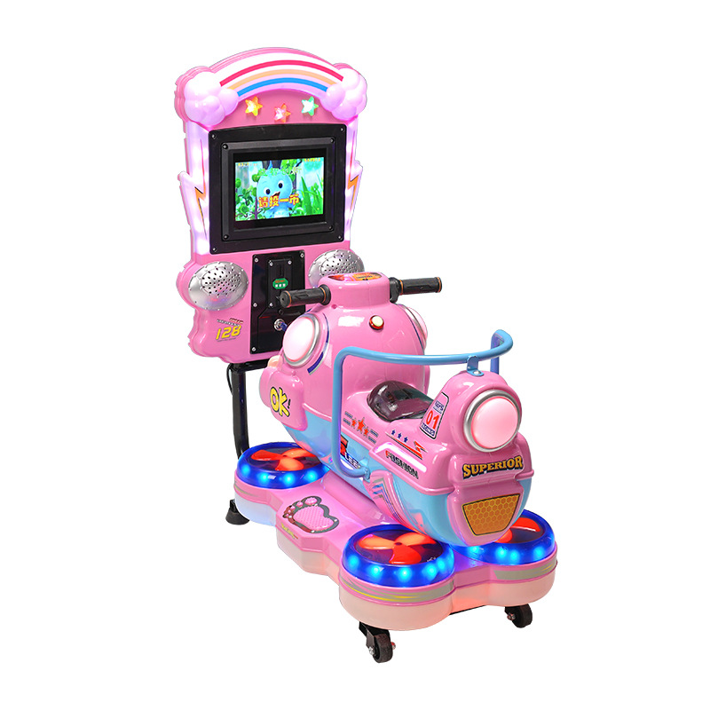 Máquina de juego de carreras de monedas de videojuegos grande directa de fábrica equipo de videojuegos parque infantil máquina de juego de motocicleta cuadrada de interior