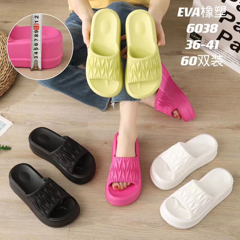 Women's Thick Bottom Slippers for Outer Wear Summer New Korean-style Height-increasing Slippers Casual Comfortable High Heel Slippers Women's Thick Bottom Slippers for Outer Wear Summer New Korean-style Height-increasing Slippers Casual Comfortable High Heel Slippers