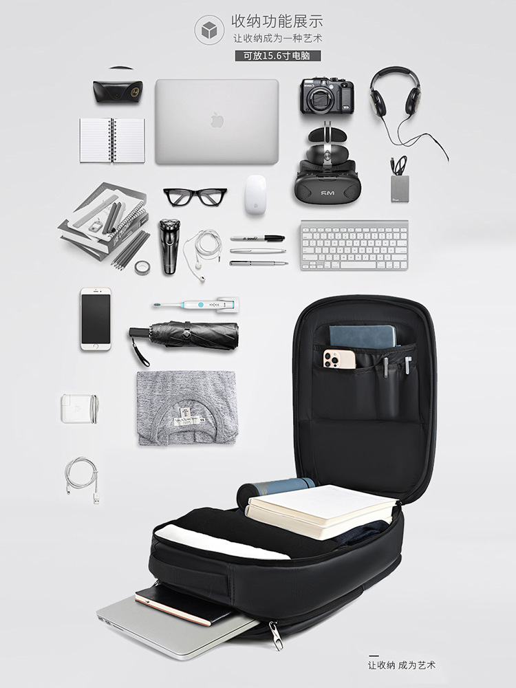 Mochila impermeable de moda, mochila de gran capacidad, portátil