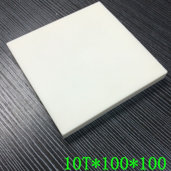 99氧化铝陶瓷垫片白刚玉结构件绝缘基板耐高温100*100*10高介频