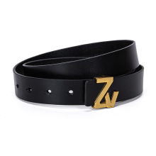 zv法式简约女士牛皮皮带腰带
